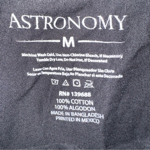 Men’s short Sleeve Astronomy American flag tshirt sz M - Picture 3 of 4